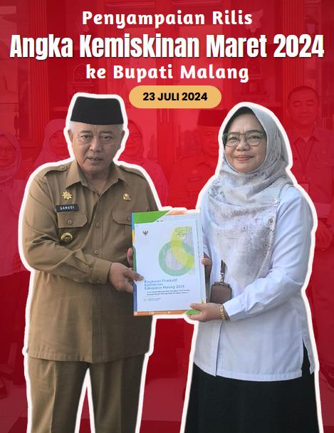 Submission of the release of poverty figures for March 2024 to the Regent of Malang