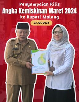 Submission of the release of poverty figures for March 2024 to the Regent of Malang