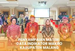 Penyampaian Materi Data Indikator Makro Kabupaten Malang Tahun 2023