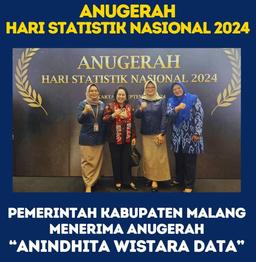 Pemerintah Kabupaten Malang Menerima Anugerah "Anindhita Wistara Data"