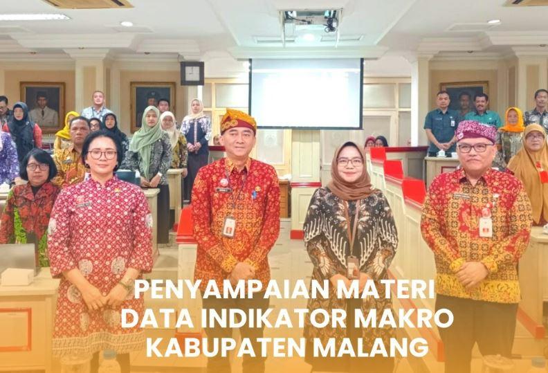 Penyampaian Materi Data Indikator Makro Kabupaten Malang Tahun 2023